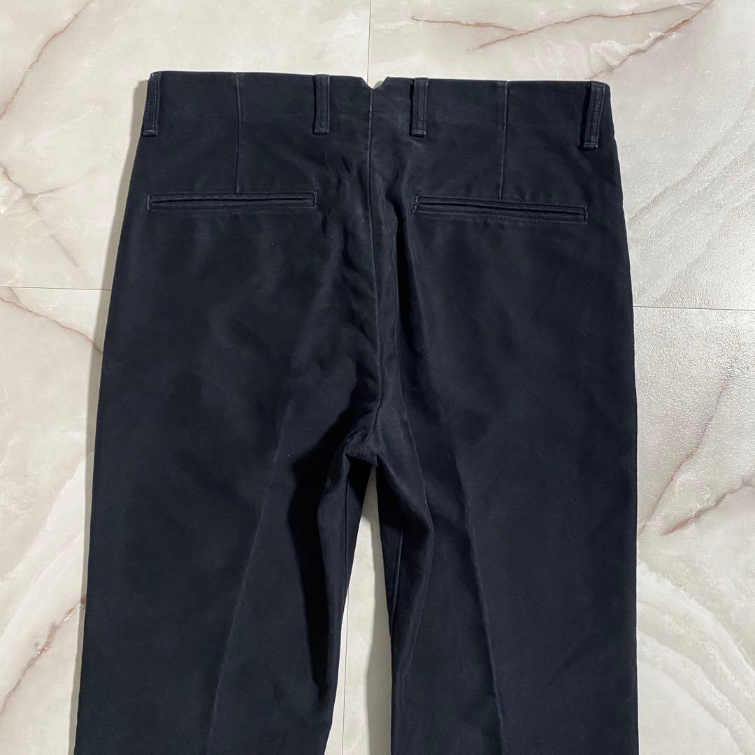 A18613 FOBファクトリー モールスキントラウザーズパンツ 紺 3