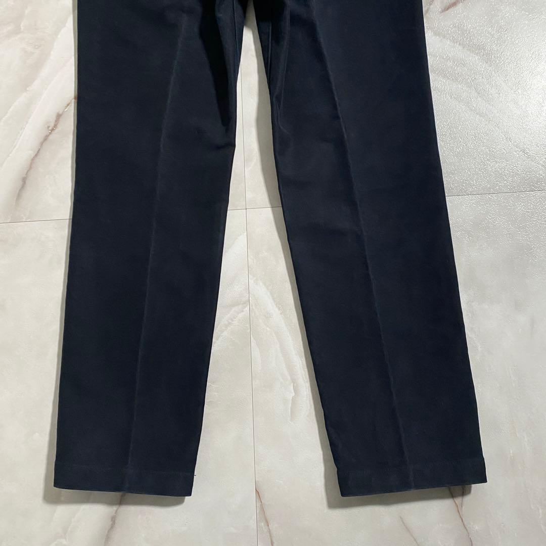 A18613 FOBファクトリー モールスキントラウザーズパンツ 紺 3