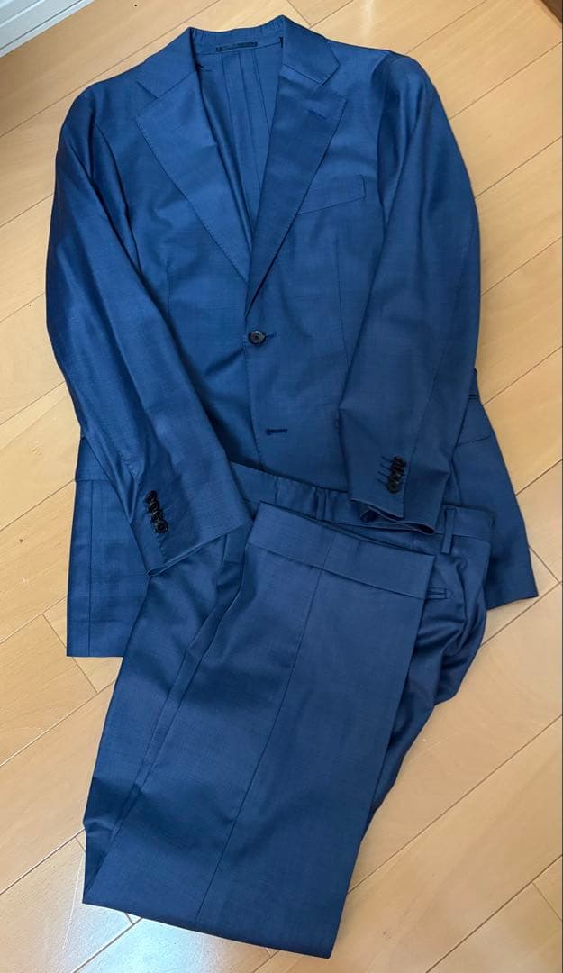 SHIPS ネイビーブルーグレースーツセット