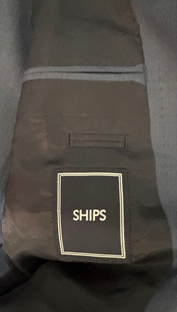 SHIPS ネイビーブルーグレースーツセット