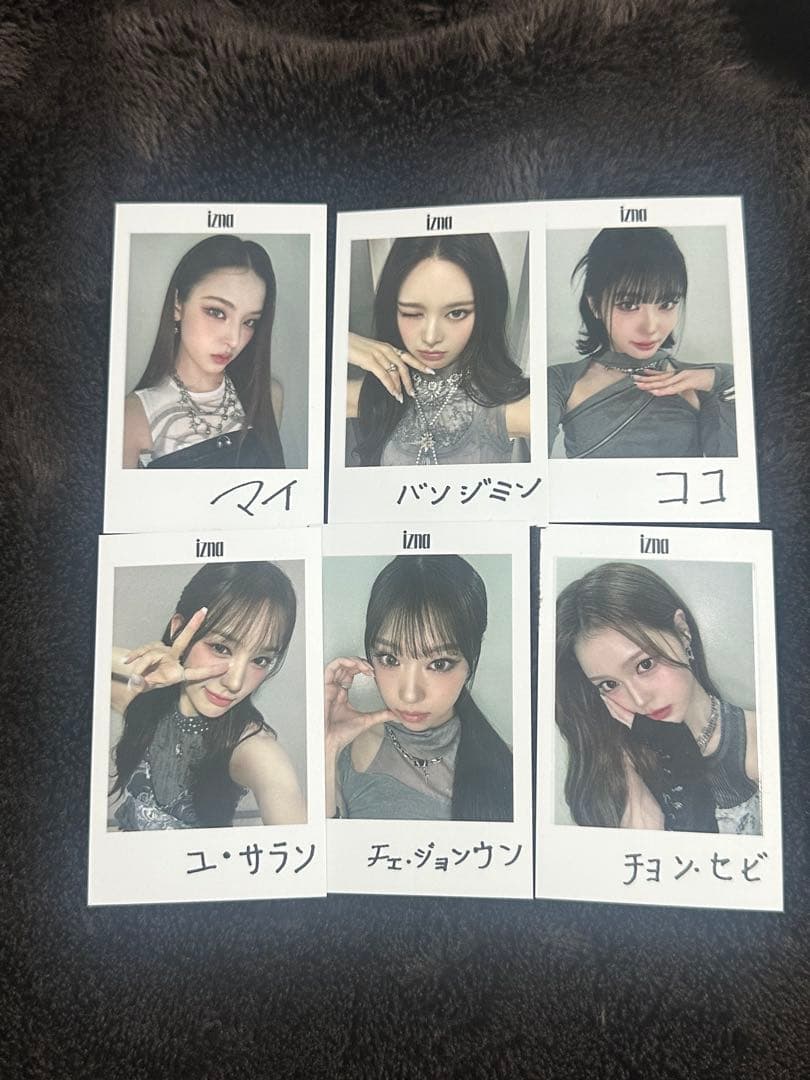 izna 日本会場限定 1月29日 チェキ風トレカ コンプ