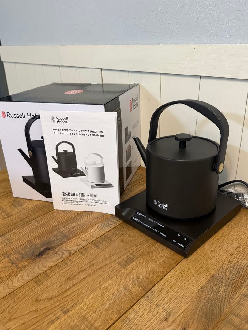 新品 ラッセルホブス Tケトル ブラック 7106JP-BK