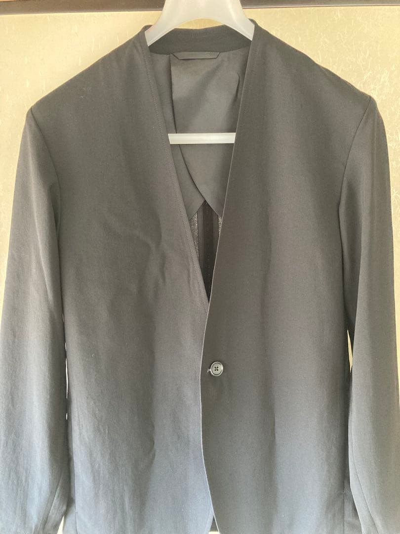 RAINMEKER 21SS ソリビア ノーカラージャケット ブラック M