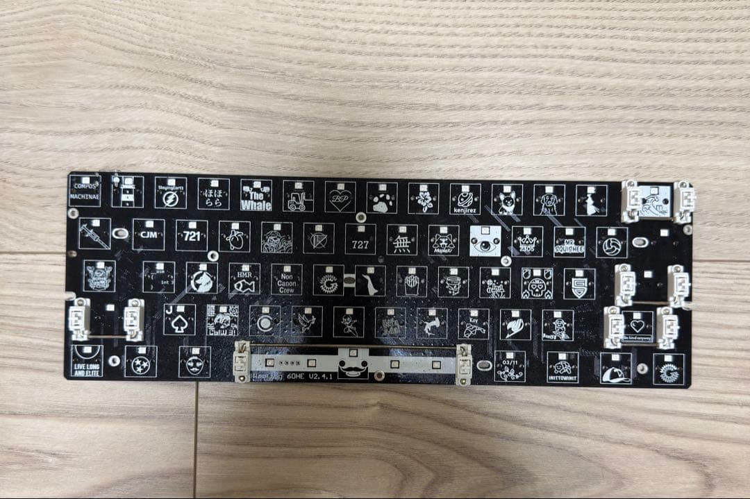 wooting 60he+ FR4 消音フォームセット