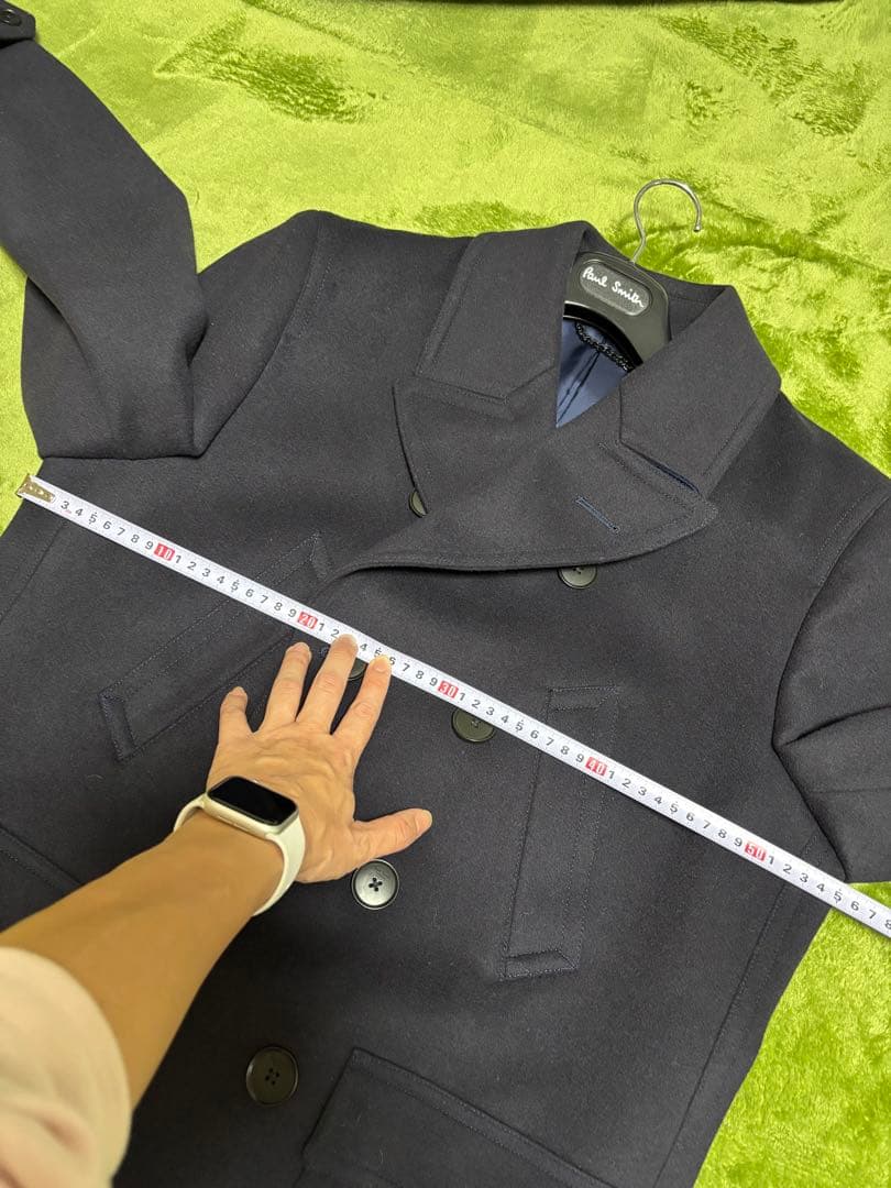 【美品】Paul Smith London ネイビーピーコート　毛100%