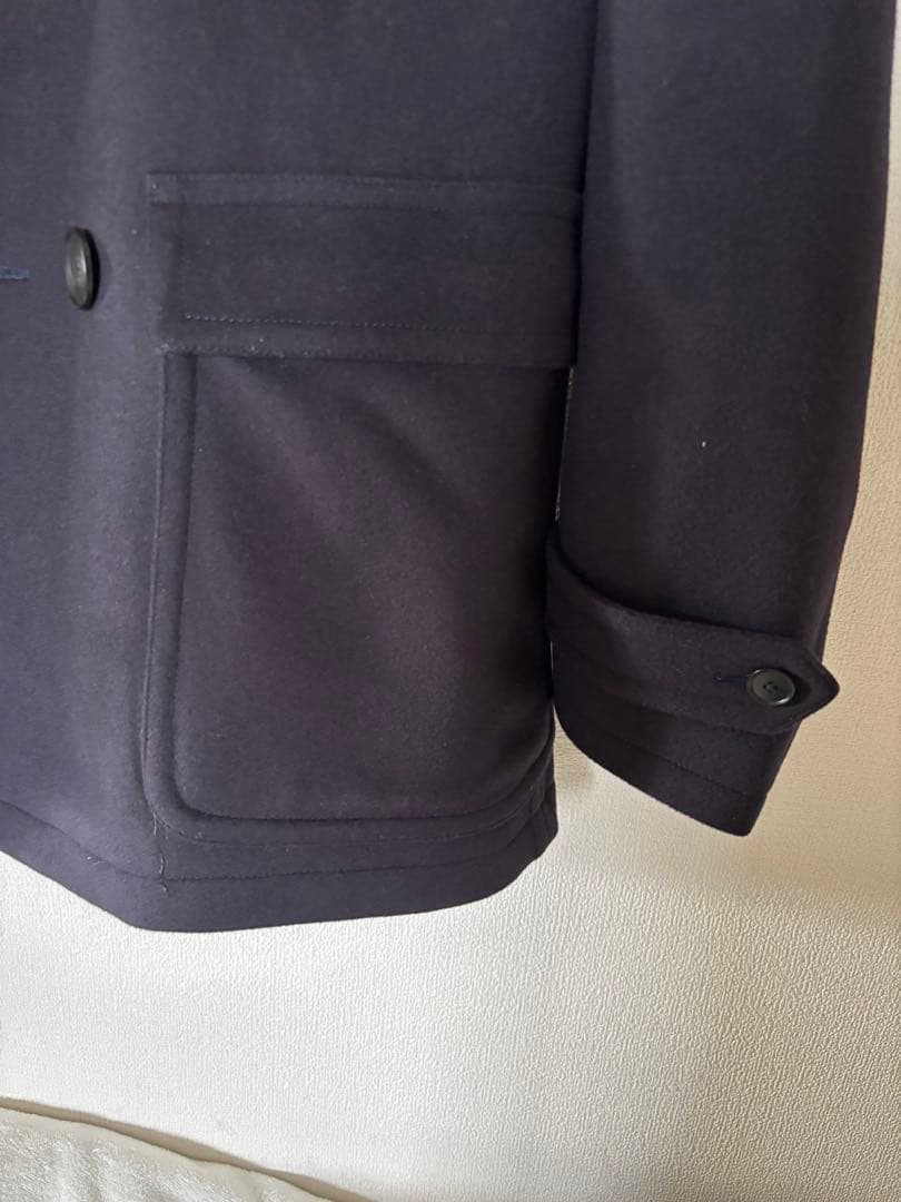 【美品】Paul Smith London ネイビーピーコート　毛100%