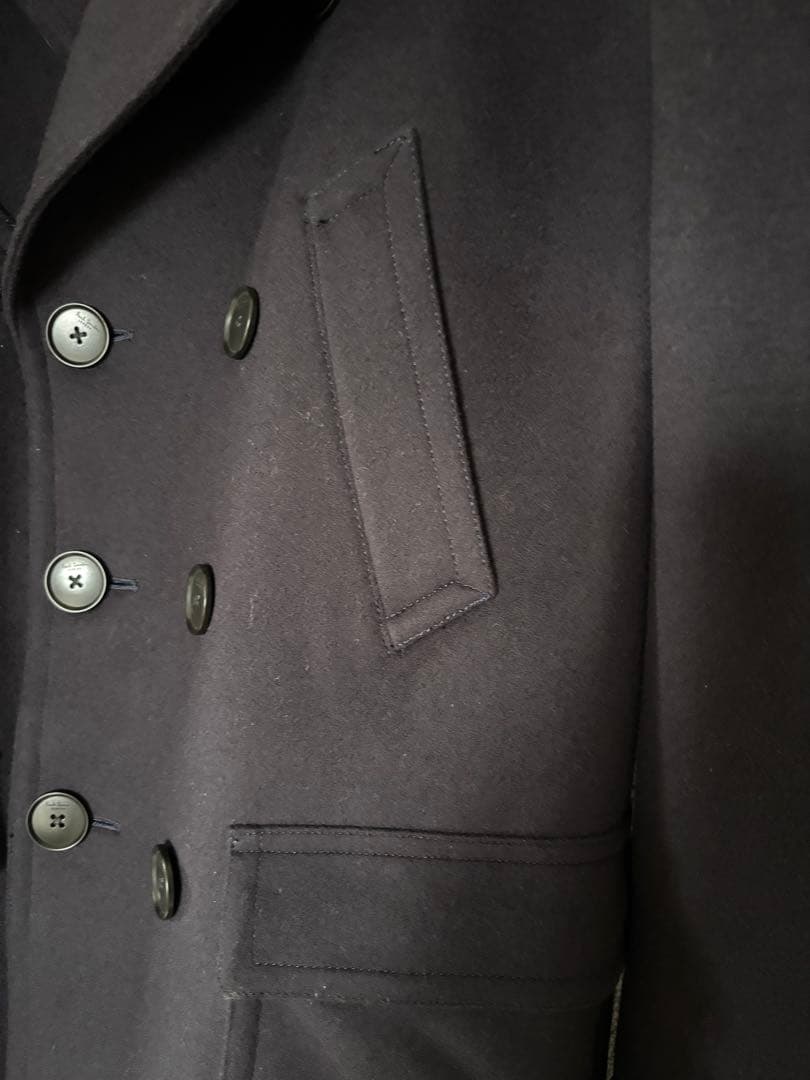 【美品】Paul Smith London ネイビーピーコート　毛100%