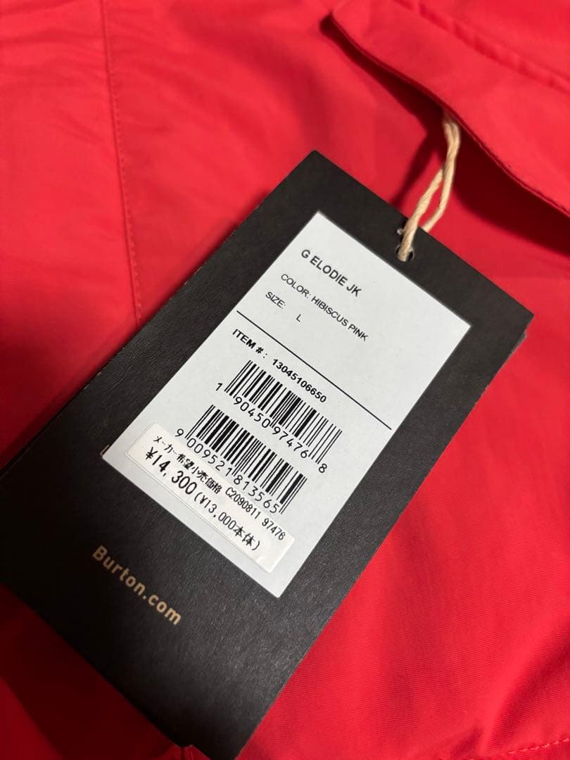 【新品未使用】Burton G Elodie JK L ミステリアスピンク