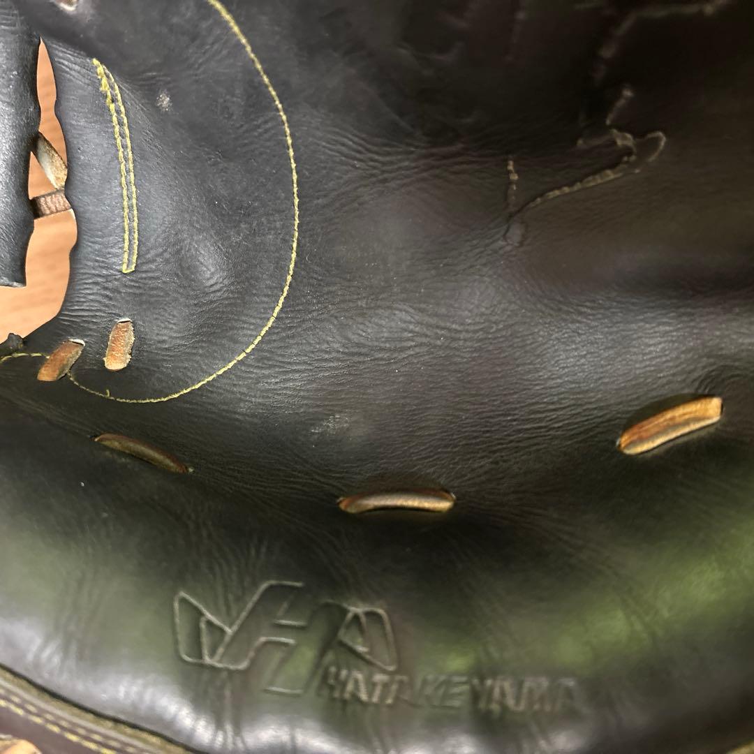 ハタケヤマキャッチャーミット硬式野球グローブ 黒