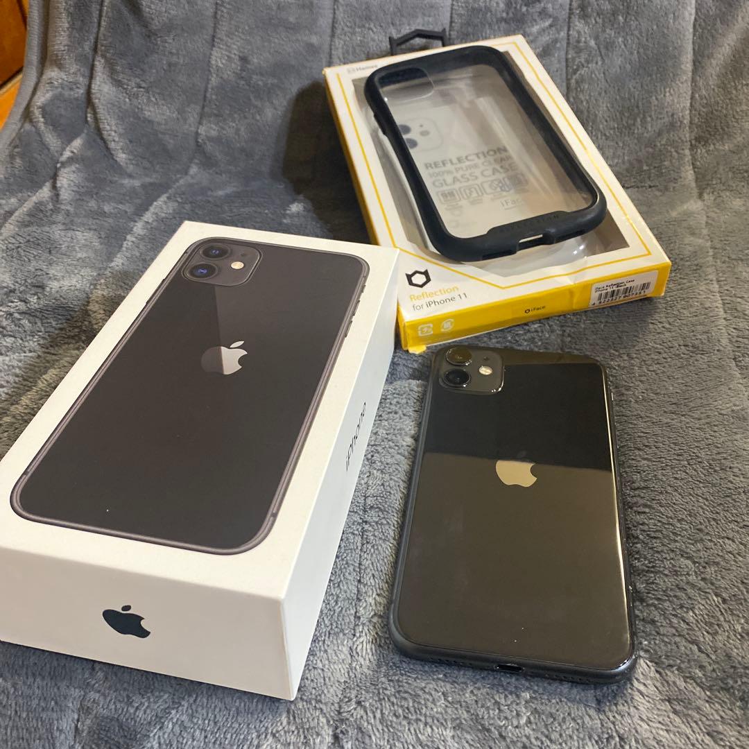 iPhone11 128GB ブラック ジャンク ケース付き