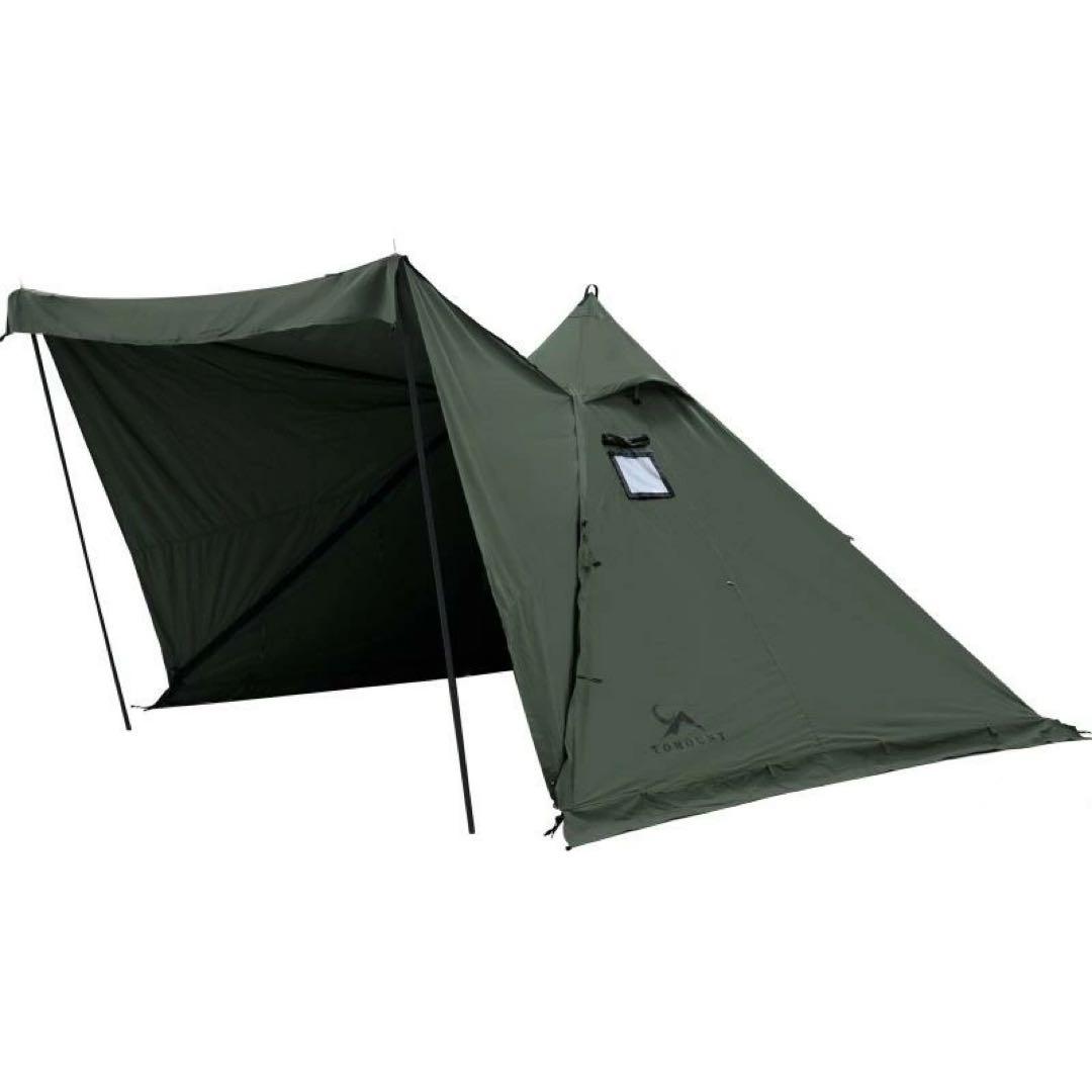 [新品未使用品]TOMOUNT ワンポールテント 1.7m TC テント煙突穴付