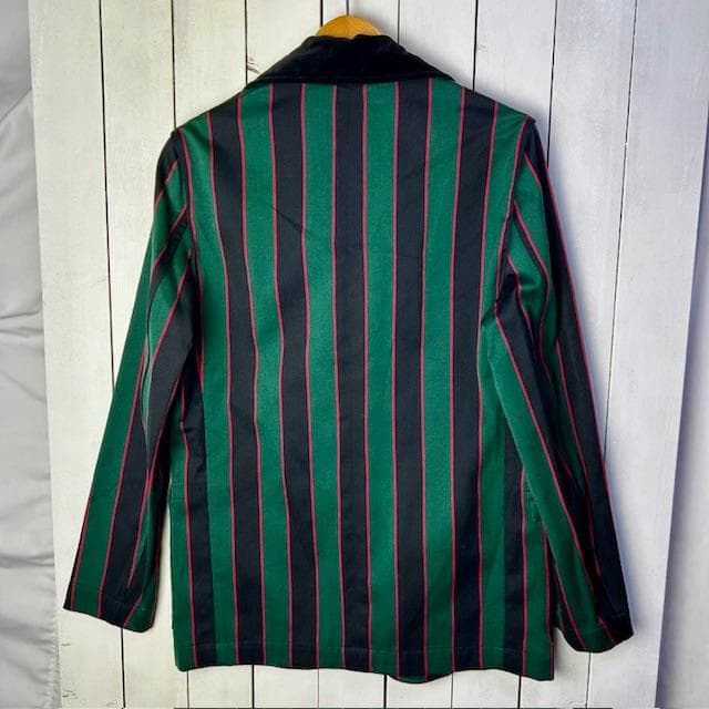 イングランド製 Raincheetah 太ストライプ スクールジャケット M