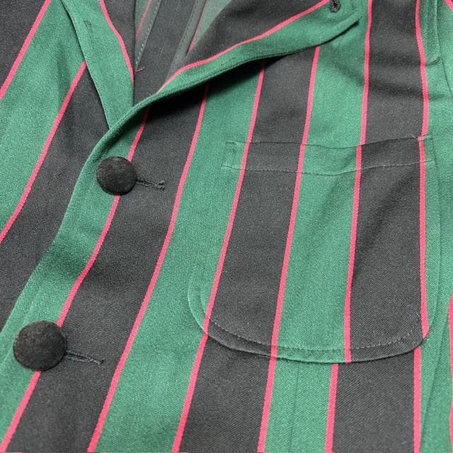 イングランド製 Raincheetah 太ストライプ スクールジャケット M