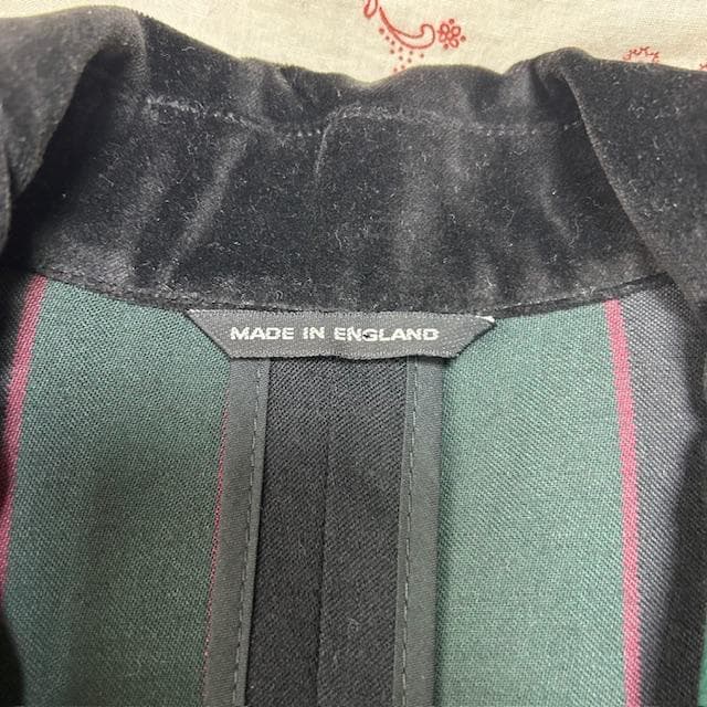 イングランド製 Raincheetah 太ストライプ スクールジャケット M