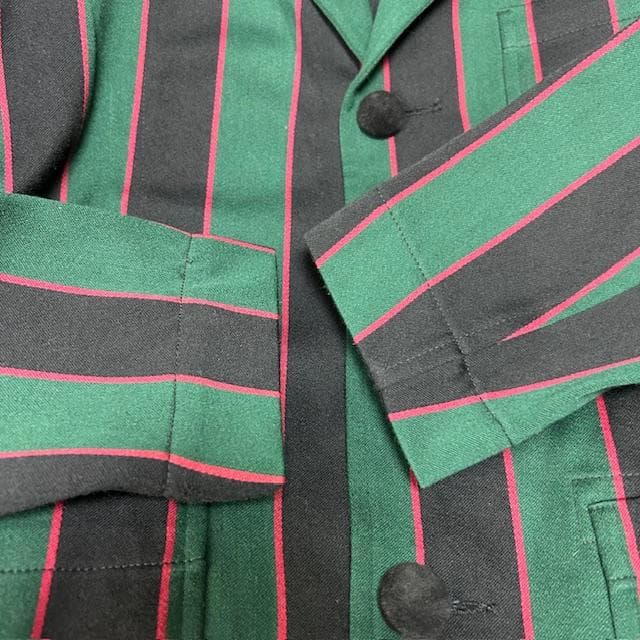 イングランド製 Raincheetah 太ストライプ スクールジャケット M