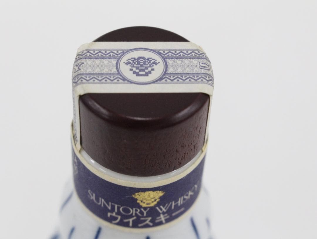 ▲希少 サントリー スペシャルボトルコレクション 有田焼 染錦牡丹唐草 寿 文瓢