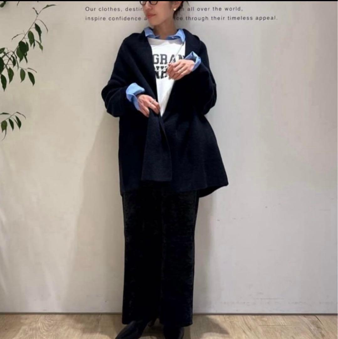 新品タグ付き❗️ブークレトッパーニットコートアルページュストーリー