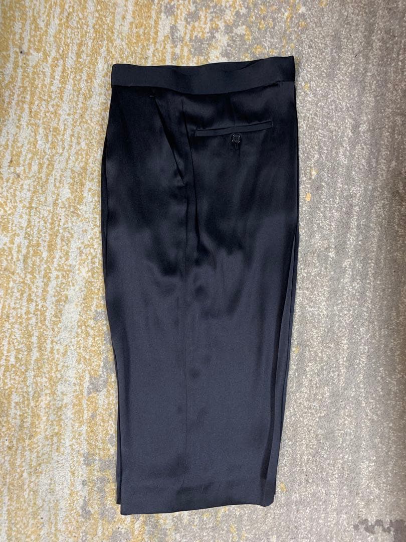 セリーヌ　フィービー期　シルク　ハーフパンツ黒　38 タグ付き