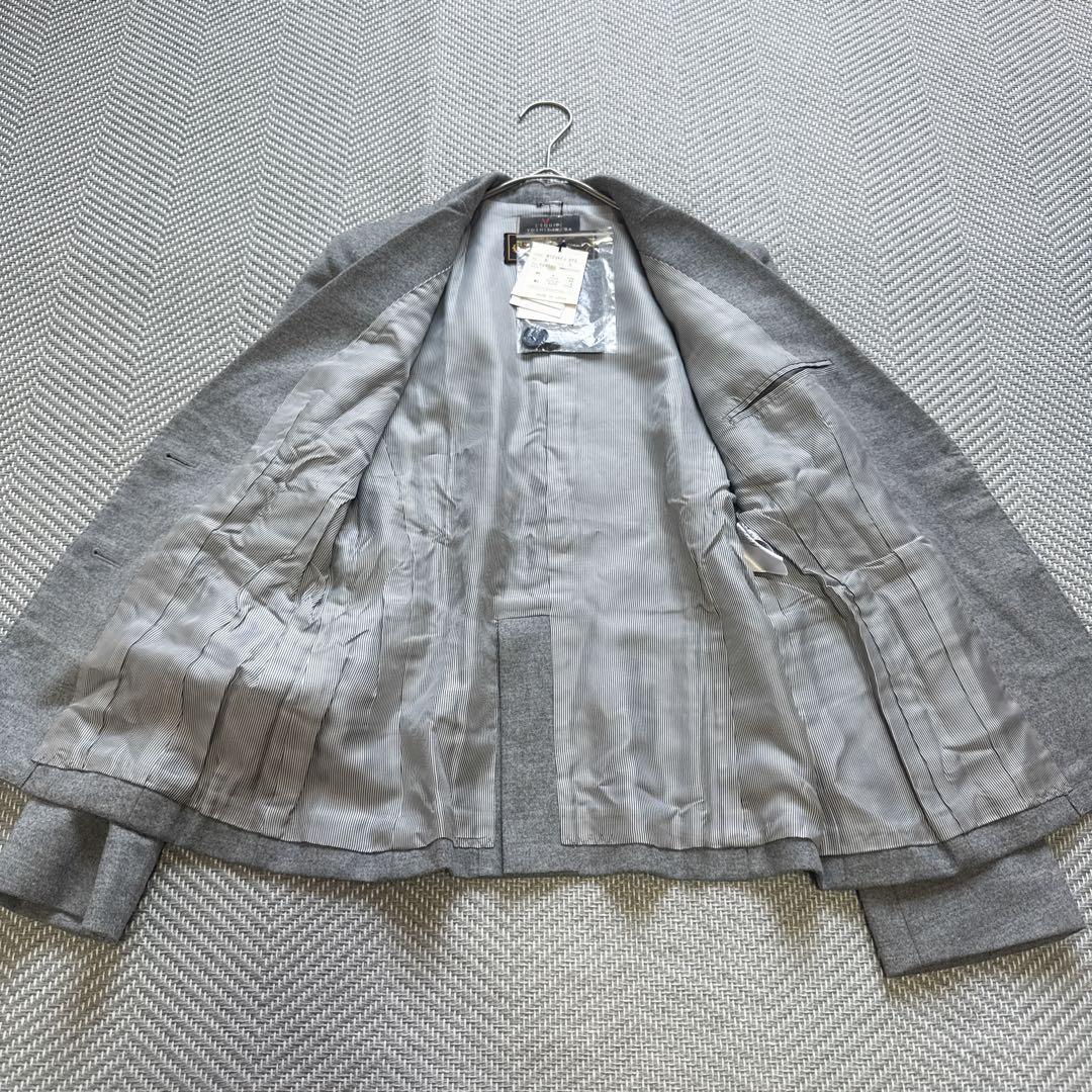 新品 ロロピアーナ カシミヤ混 ウール テーラードジャケット グレー M