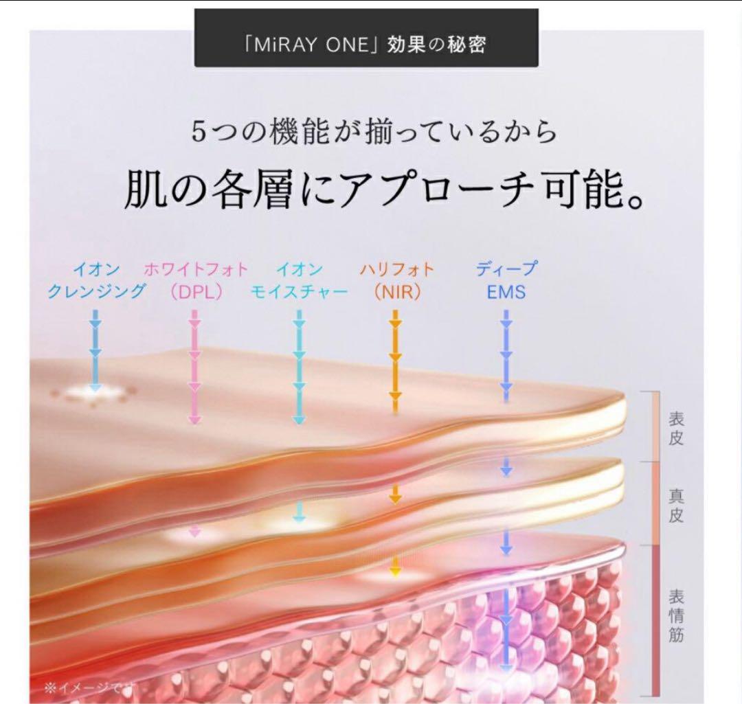 新品未使用　美顔器 マイトレックスMYTREX MiRAY ONE ホワイト