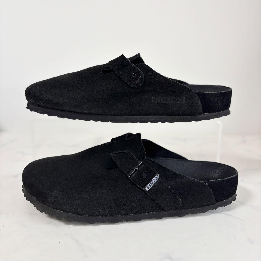 美品 ビルケンシュトック 40 ビームス別注 ボストン サンダル オールブラック