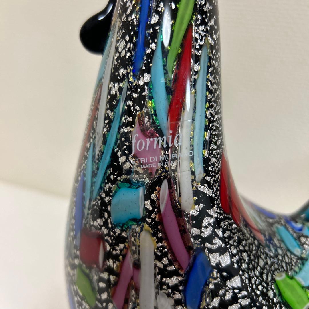 MURANO Formia ムラーノ　ヴェネチアン　鶏　美術品　工芸　イタリア製