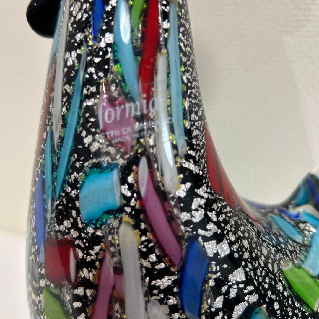 MURANO Formia ムラーノ　ヴェネチアン　鶏　美術品　工芸　イタリア製