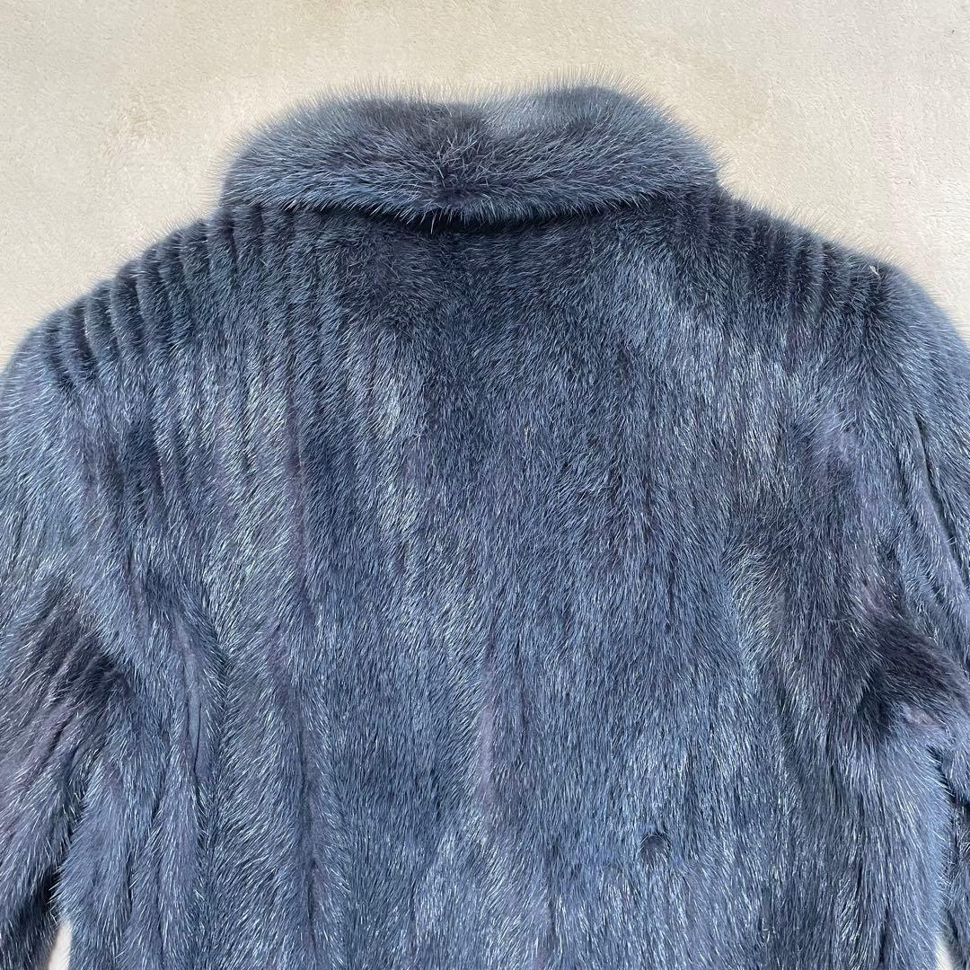 美品　SAGA MINK ジップアップ　ブルゾン　ジャケット　スウィングトップ