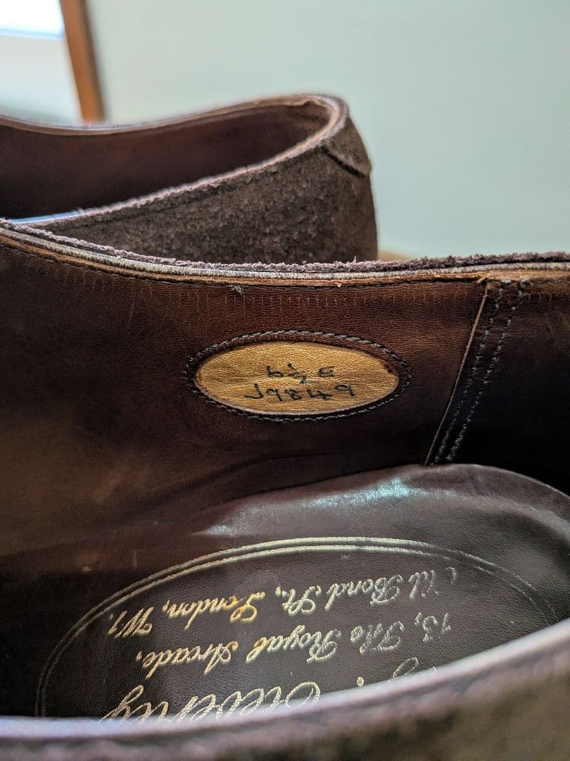 ジョージクレバリー　ダークブラウンスエード　 シングルモンク　 6½