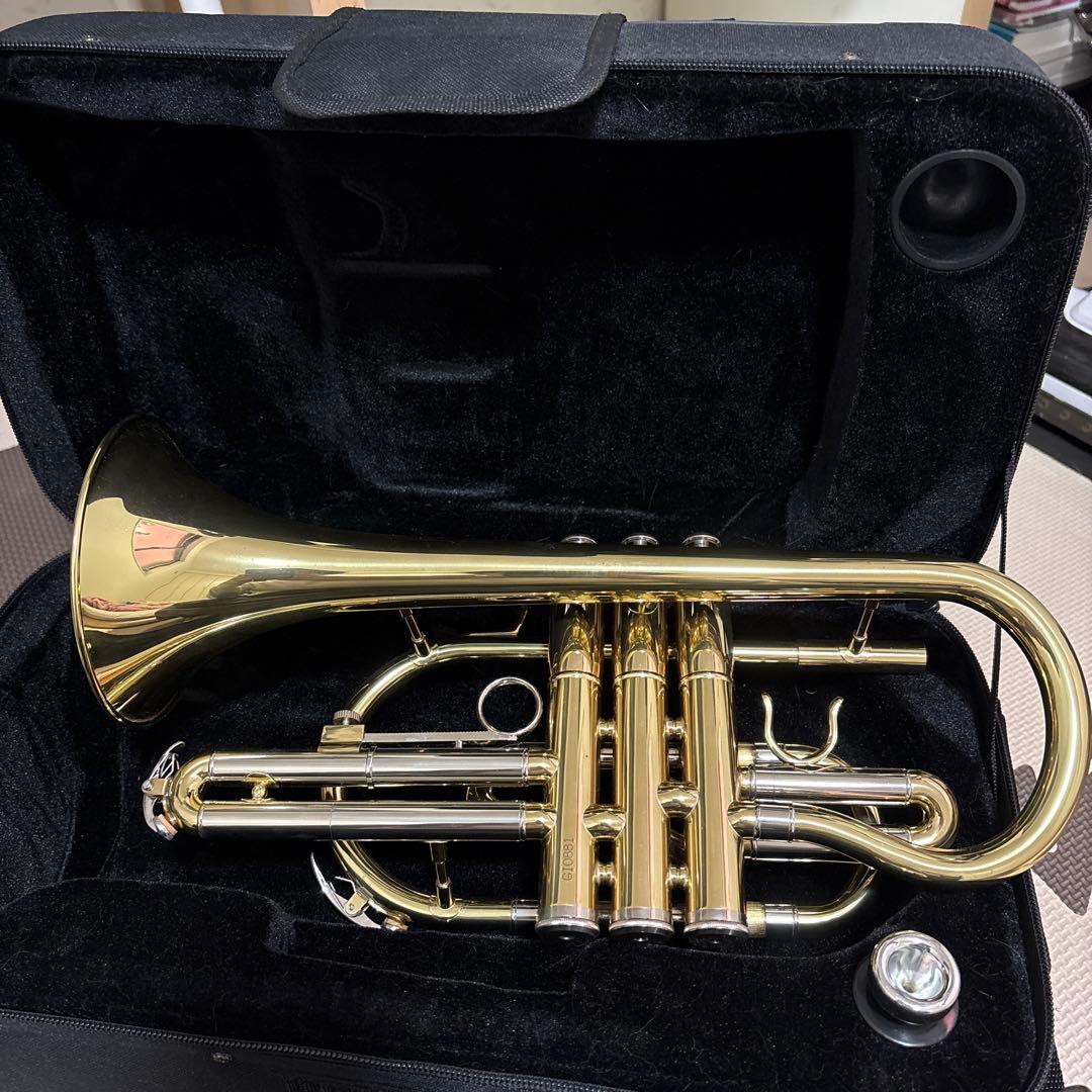 コルネット本体 ゴールド マウスピース付き