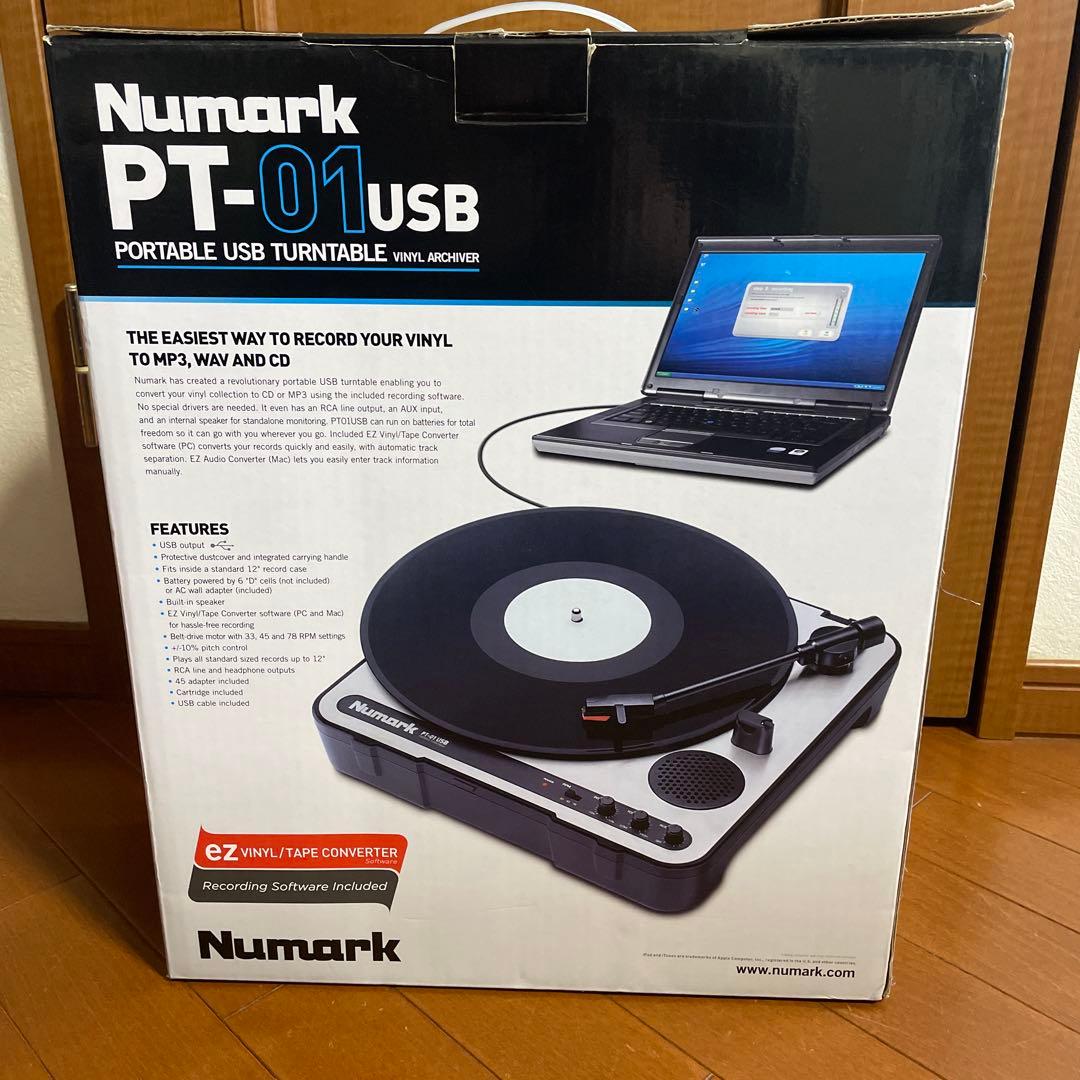 【美品】Numark PT-01USB ポータブルUSBターンテーブル