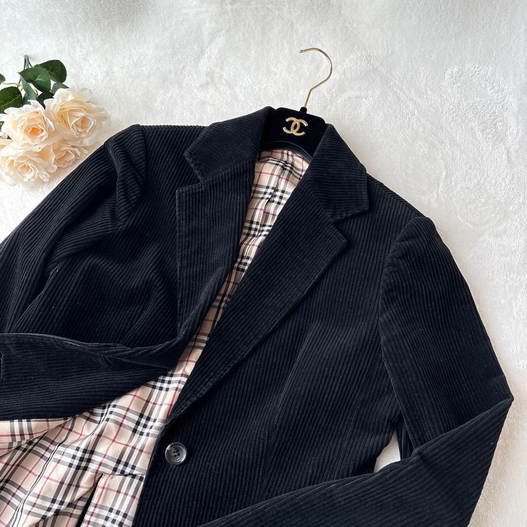 美品✨バーバリーロンドン コーデュロイジャケット チェック 40