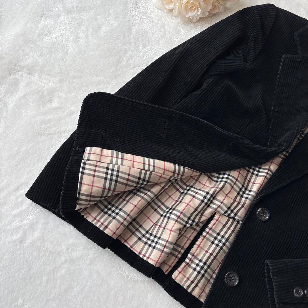 美品✨バーバリーロンドン コーデュロイジャケット チェック 40