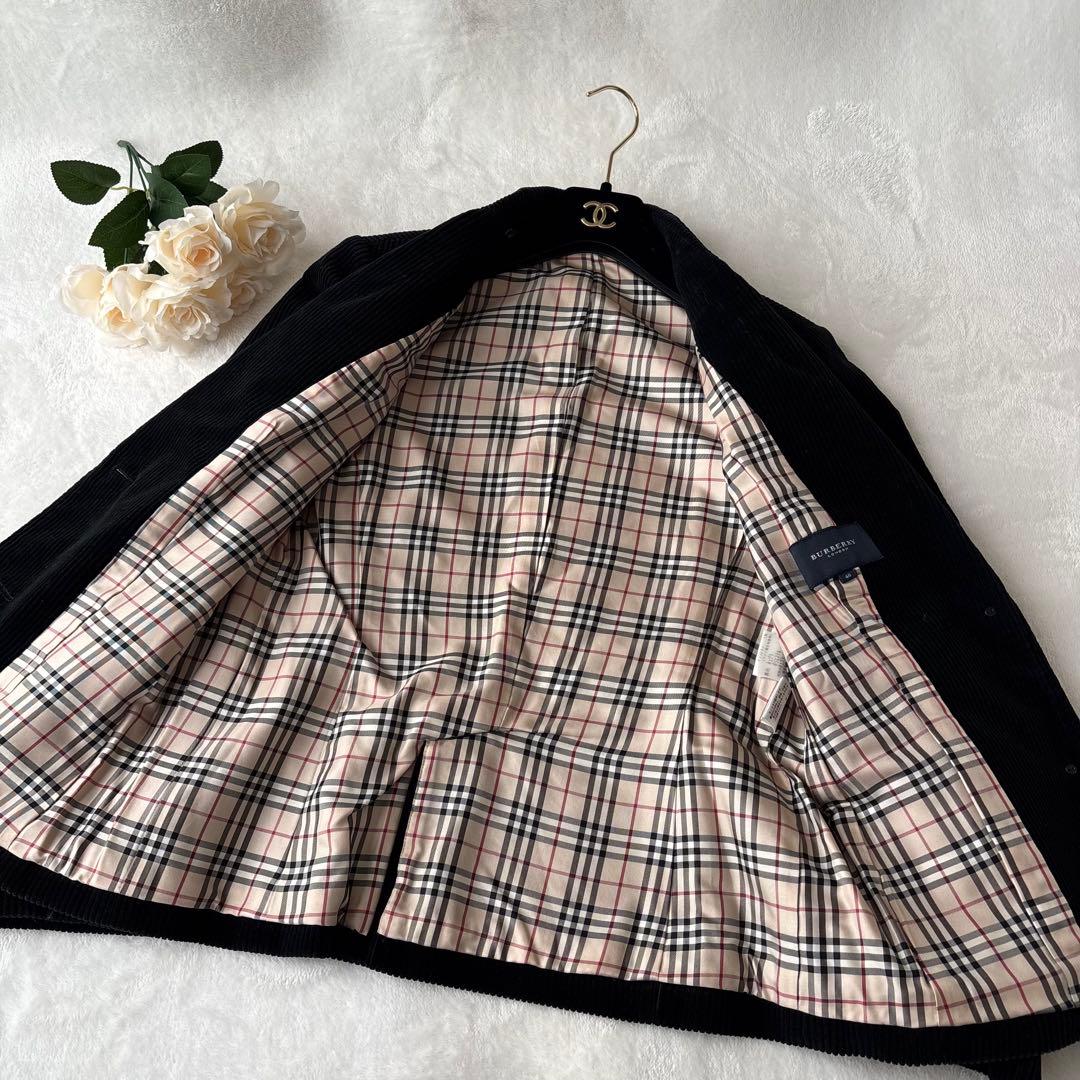 美品✨バーバリーロンドン コーデュロイジャケット チェック 40