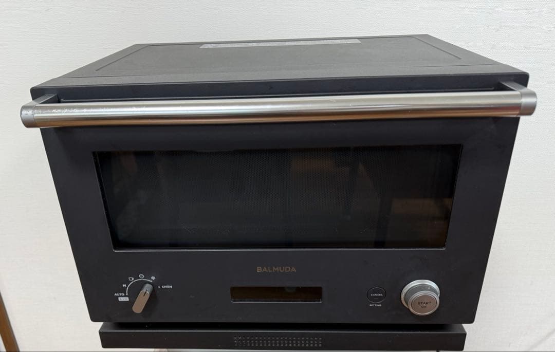 【ジャンク品】BALMUDA K04A-BK オーブンレンジ　説明書付