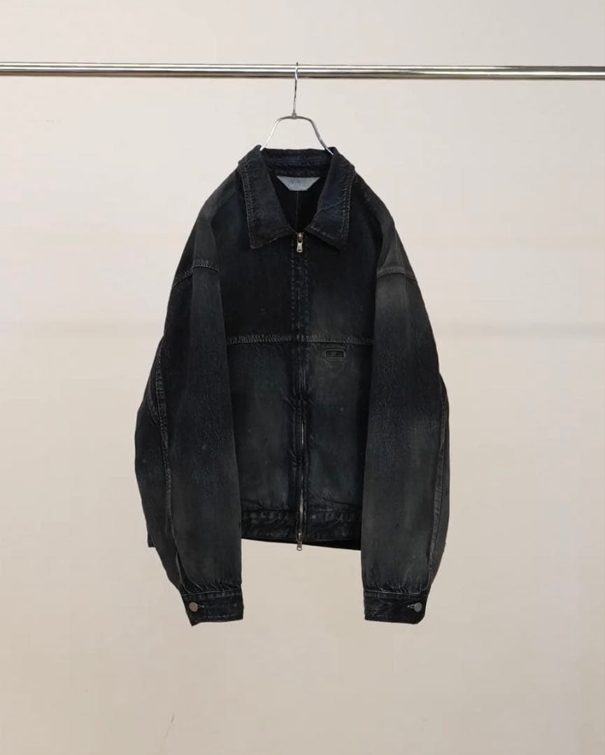 ユ*ナ様 ANCELL 26ss新品DENIM ZIPUP JACKET黒サイズ