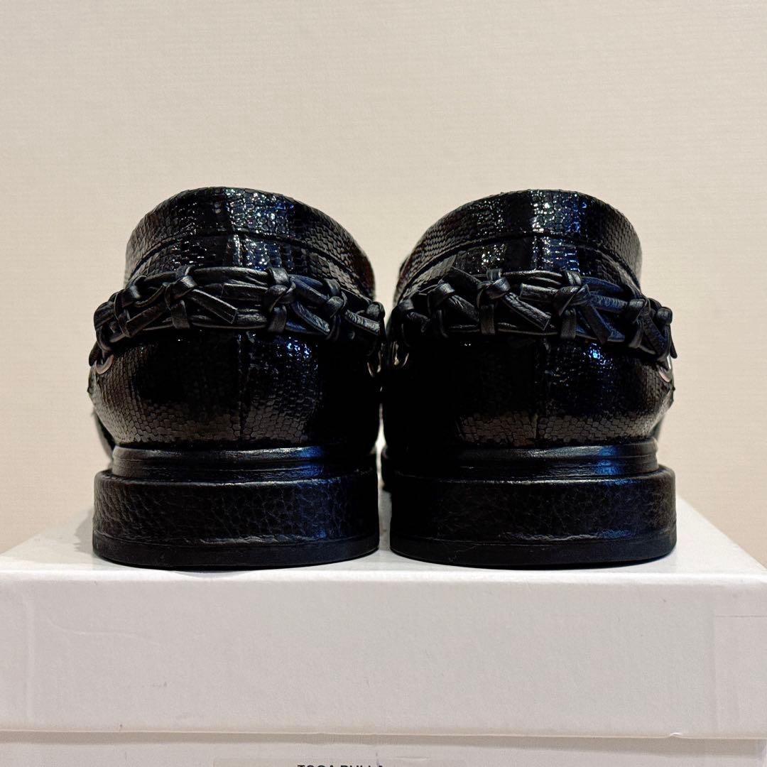 TOGA PULLA 黒 レザー タッセルローファー38