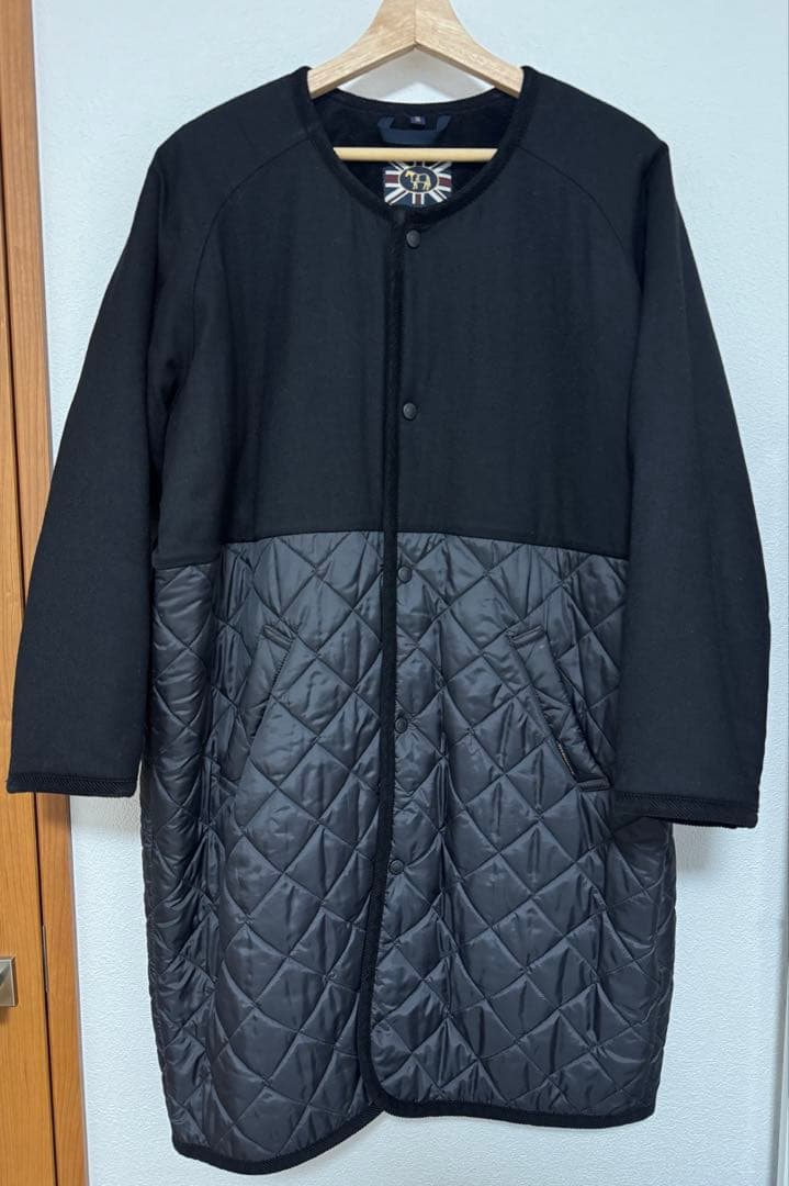 LAVENHAM　ノーカラーキルティングコート　38サイズ