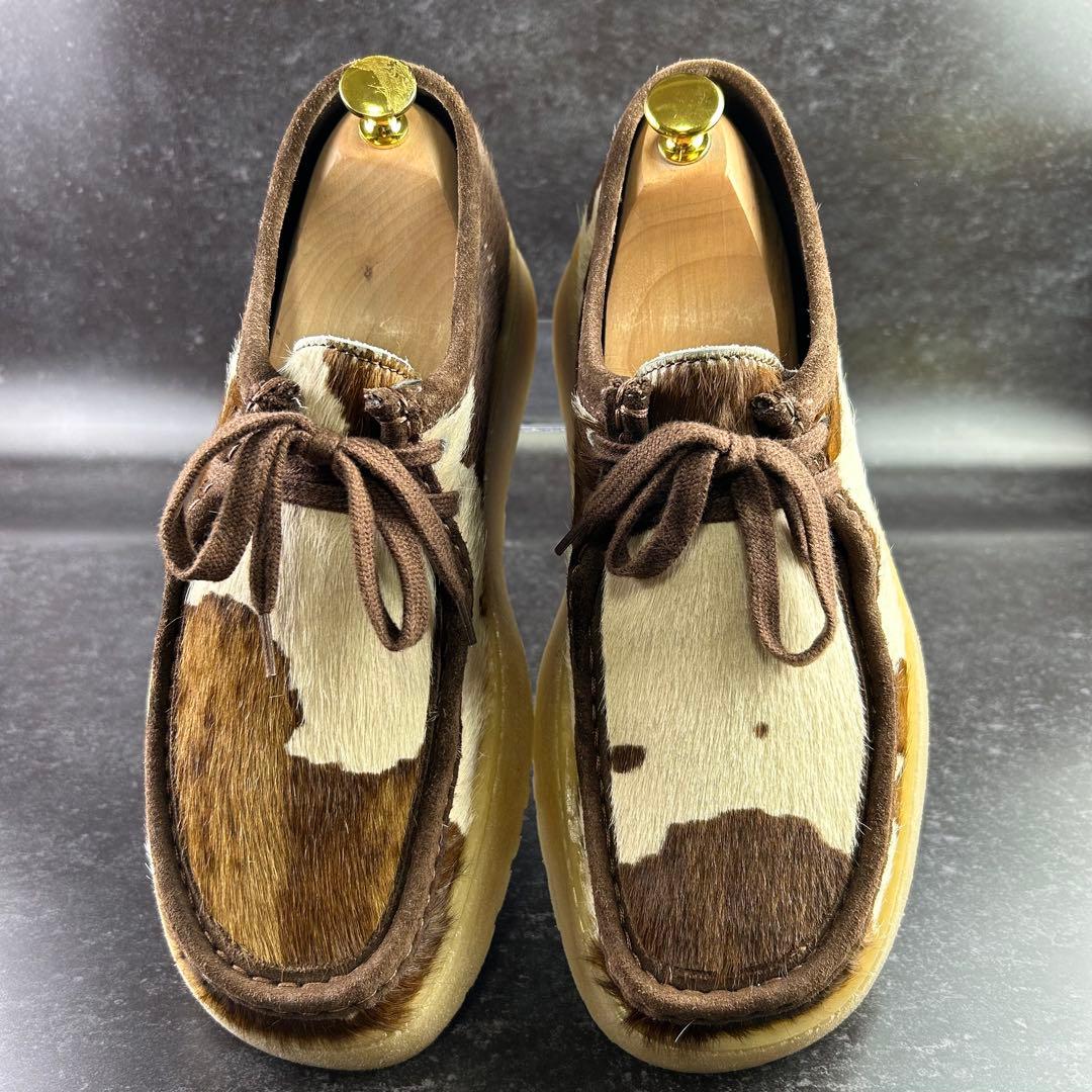 月末最終価格 超美品 Clarks×ZARA ハラコ モカシンブーツ 26.5