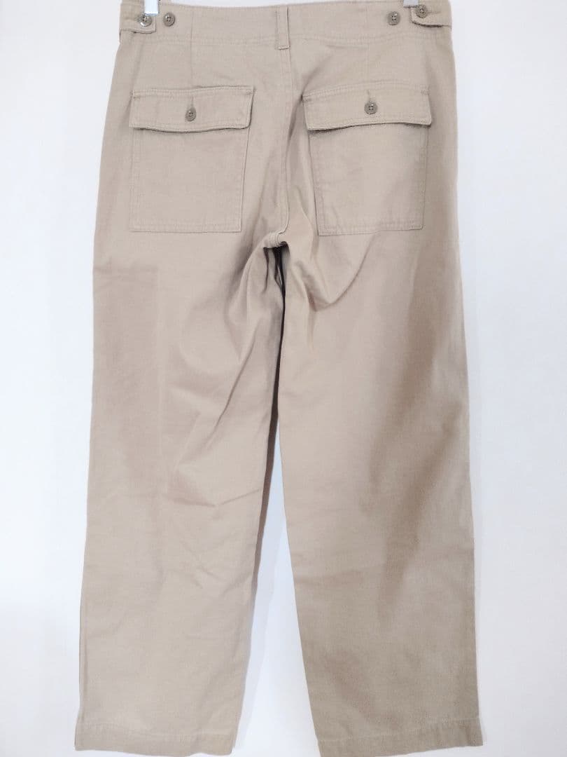 美品 スピックアンドスパン ルーズベイカーパンツベージュ 40
