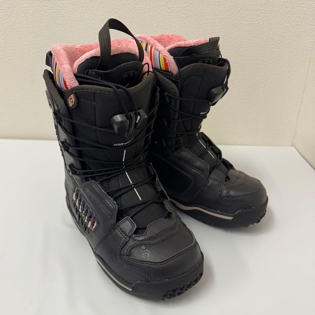 SALOMON レディーススノーボードブーツ 23.0cm ダークブラウン
