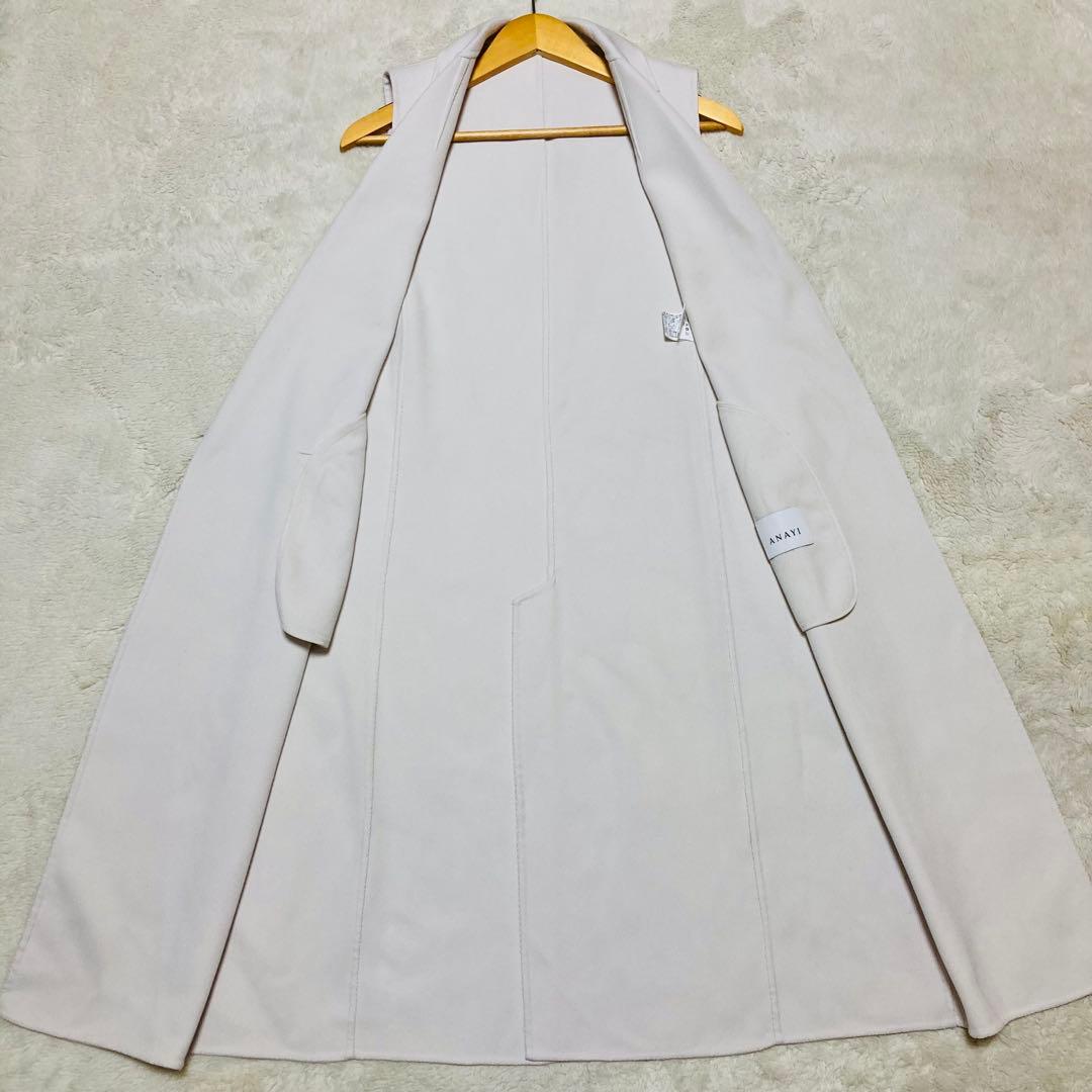 ANAYI アナイ ロングジレ カルゼリバーボタンレスジレ 近年 モデル 36