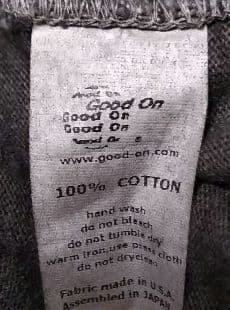 グッドオン　ヘビージャージーテーラージャケット　グレー ピグメント