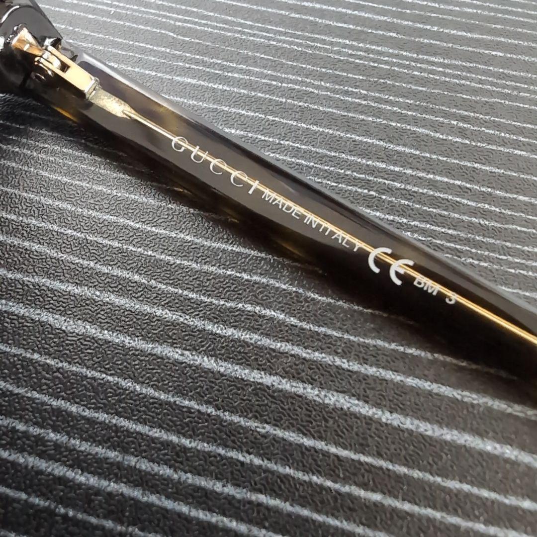 GUCCI インターロッキング加飾 大型ウェリントンサングラス