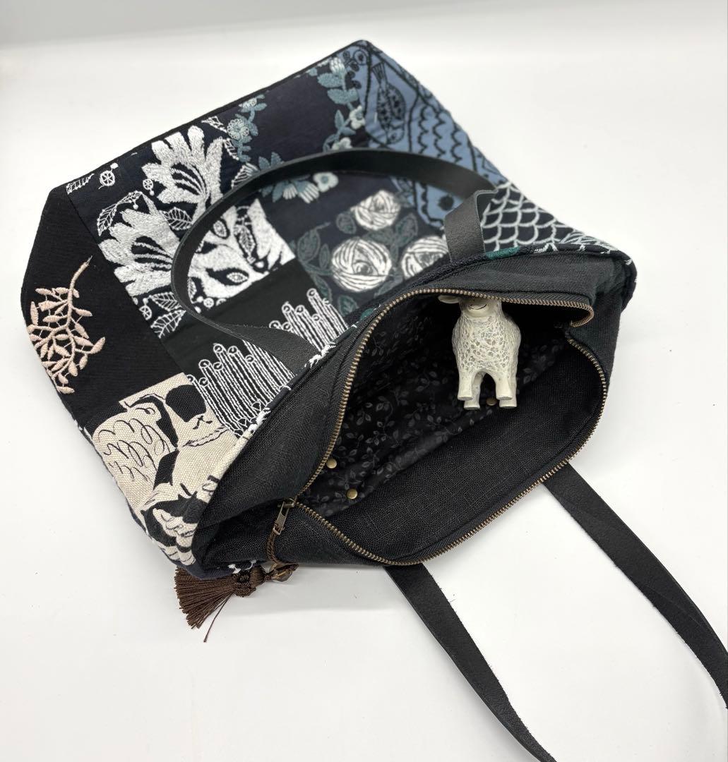 ミナペルホネン、ハンドメイド、パッチワークショルダーバッグ、トートバッグ