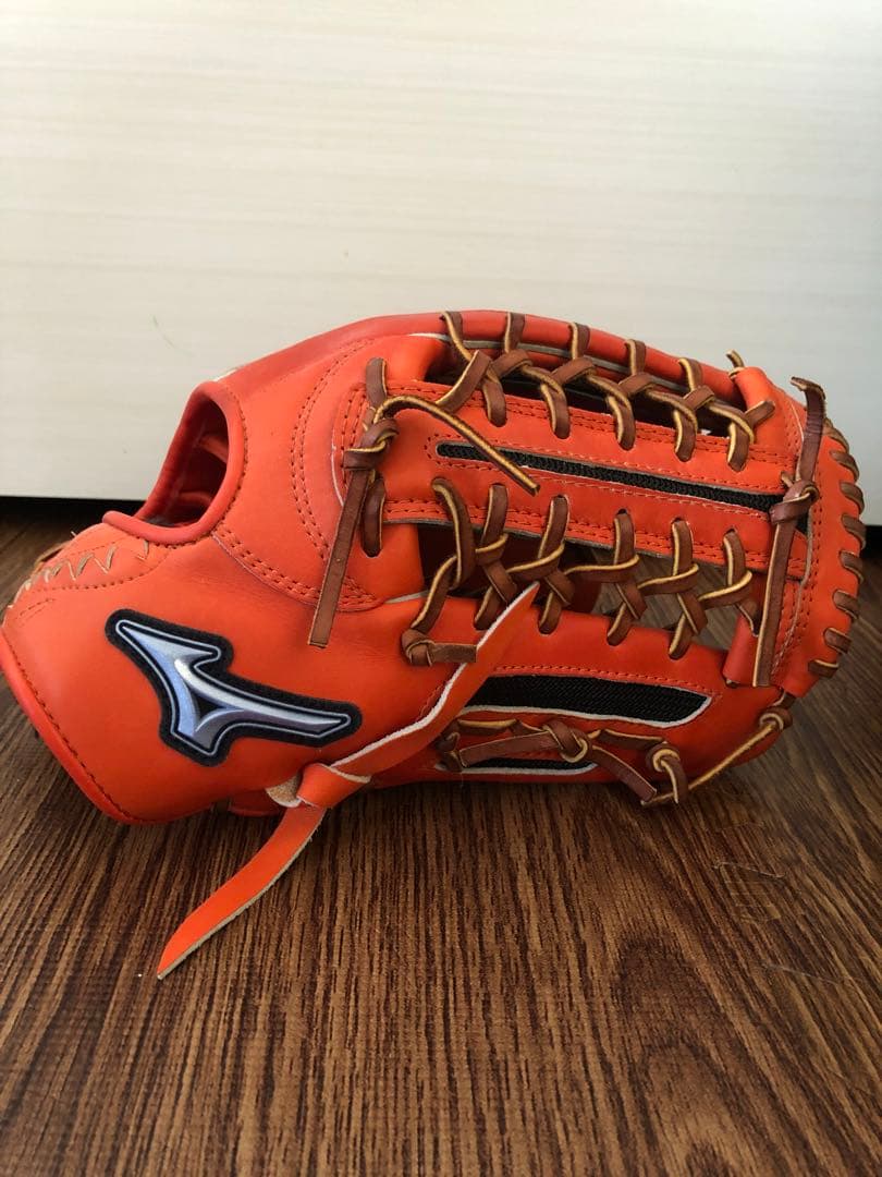 Mizuno 軟式グローブ オレンジ