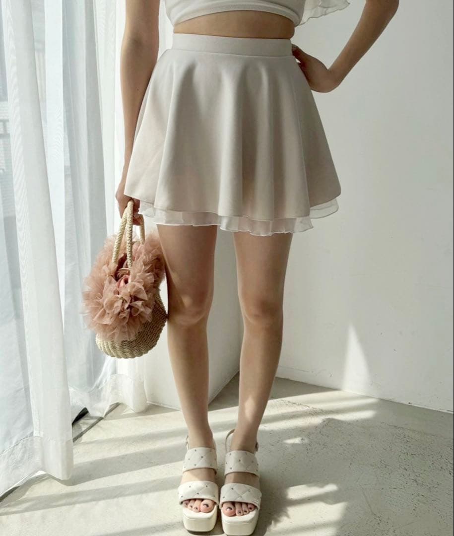 NICE CLAP swimwear/肩リボンワンショルダー/3点セット