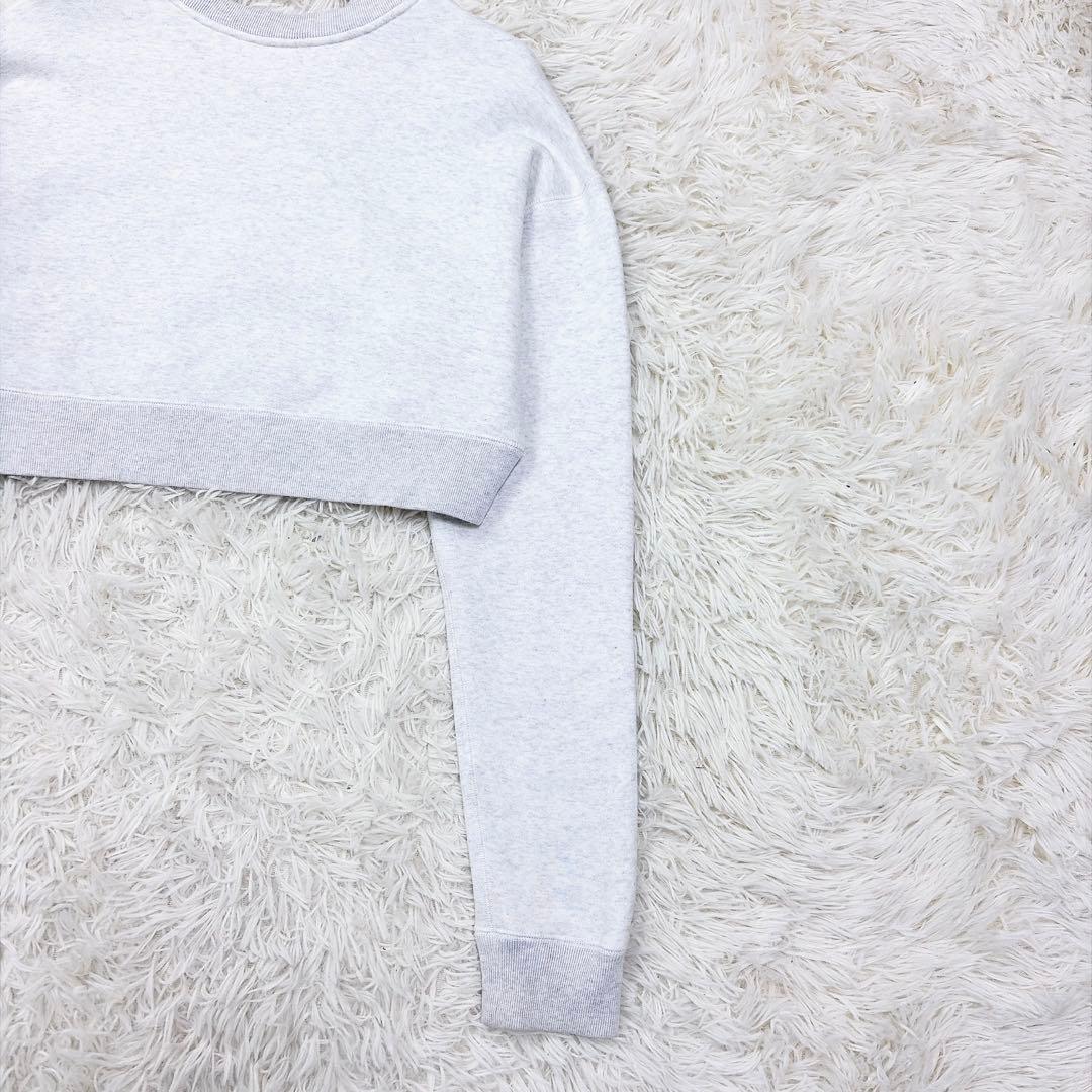 yo biotop cropped sweat shirt ホワイト