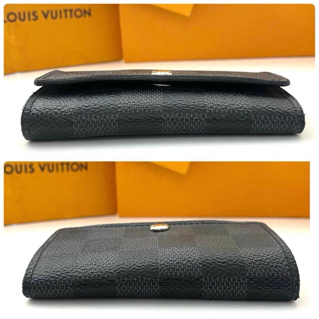 ルイ ヴィトン◎ミュルティクレ6 ダミエ グラフィット　キーケース 黒 ブラック