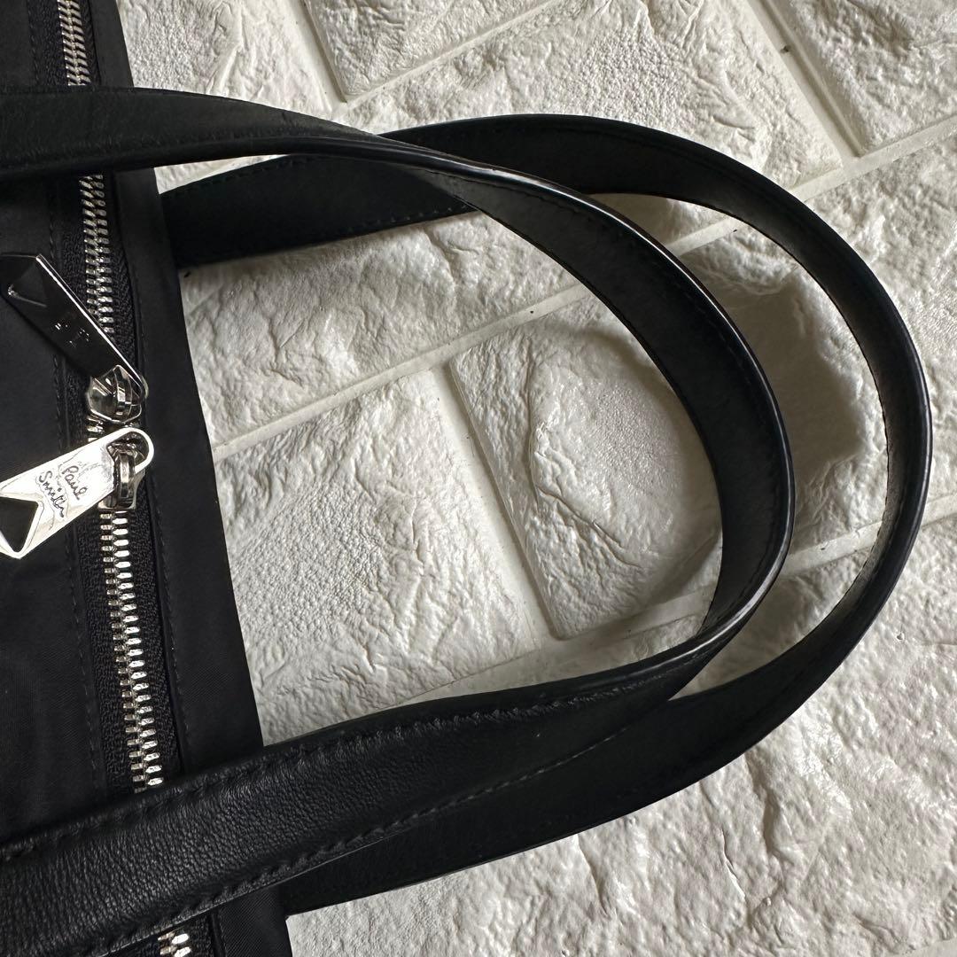 現行品 ポールスミス　ブリーフケース　レザー　ナイロン　ビジネスバック